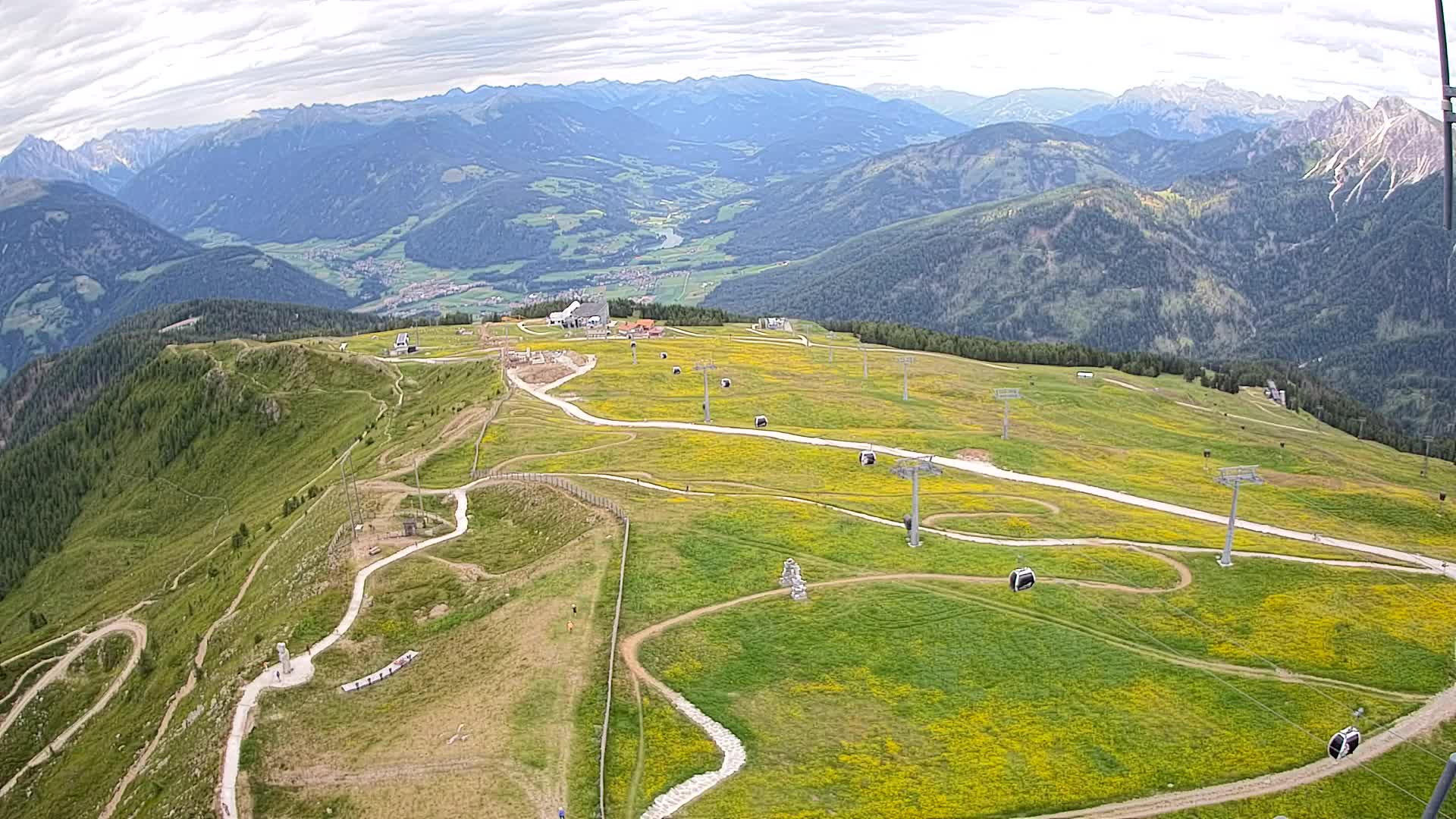Kronplatz-Gipfel | Blick nach Olang – Valdaora