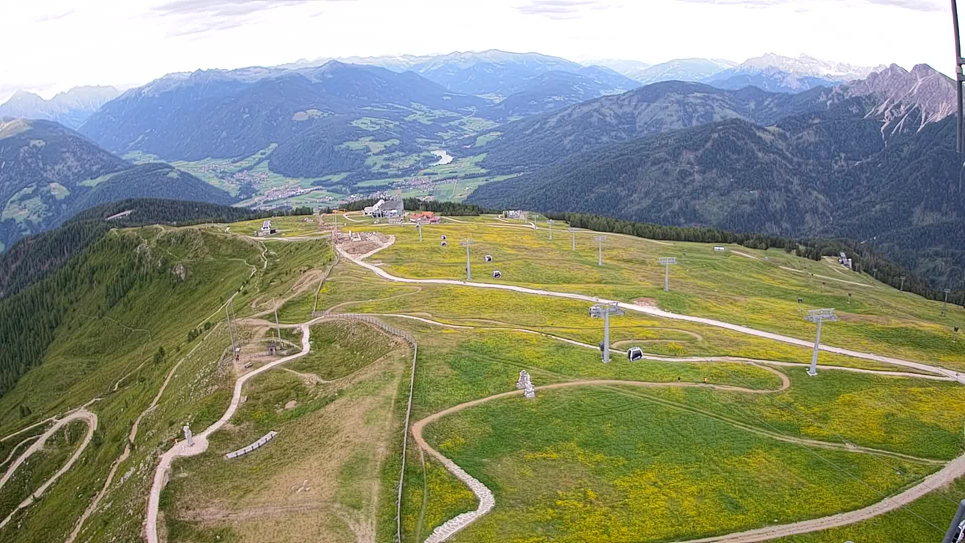 Kronplatz-Gipfel | Blick nach Olang – Valdaora