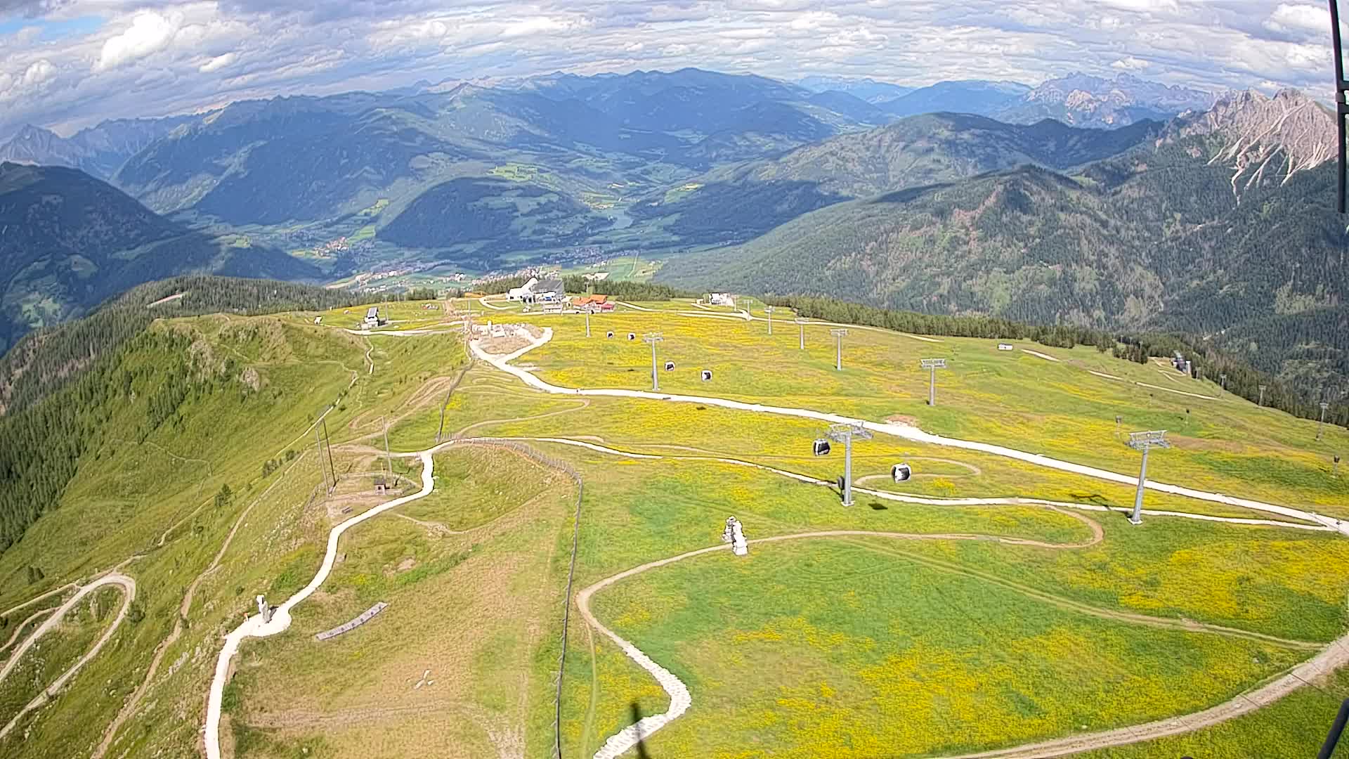 Kronplatz-Gipfel | Blick nach Olang – Valdaora