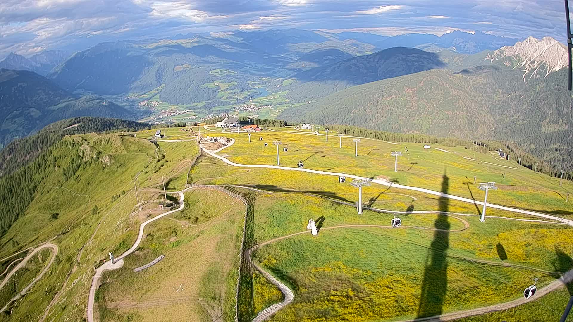 Kronplatz-Gipfel | Blick nach Olang – Valdaora