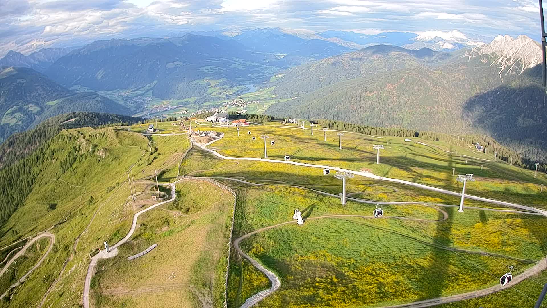 Kronplatz-Gipfel | Blick nach Olang – Valdaora