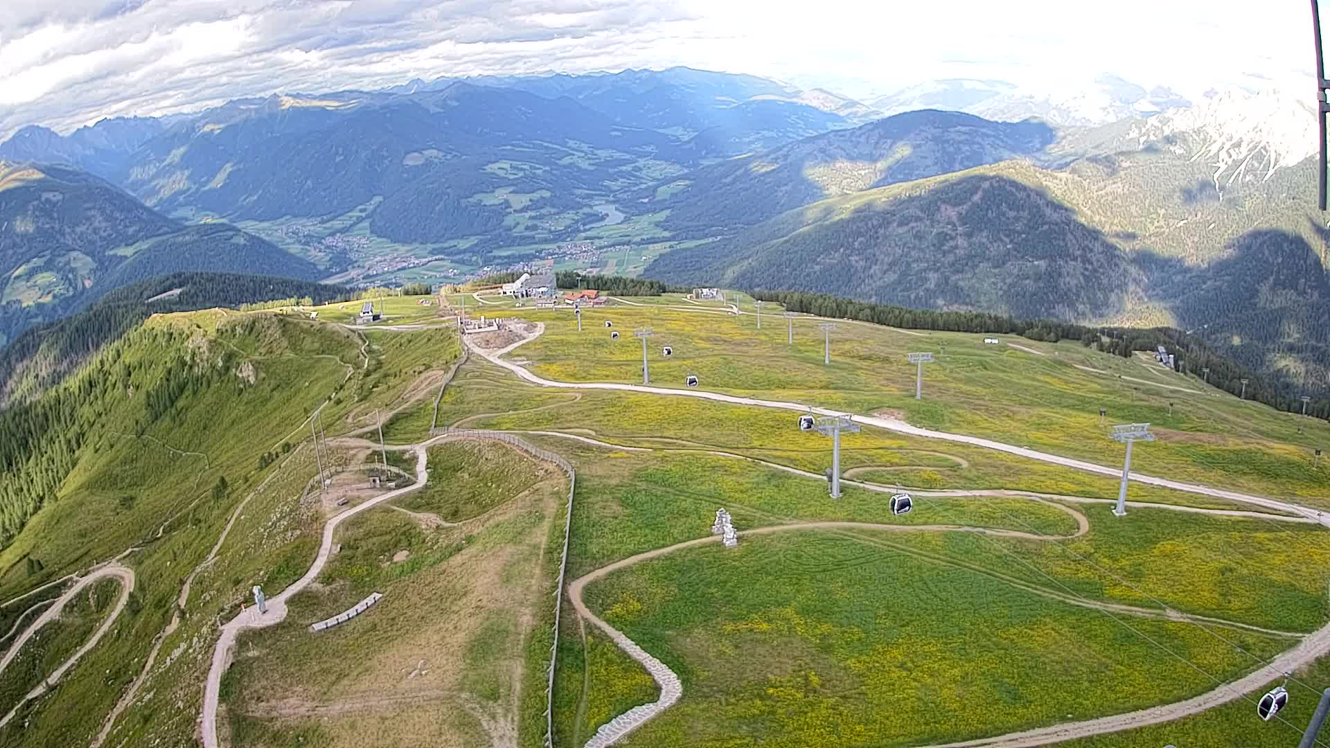 Kronplatz-Gipfel | Blick nach Olang – Valdaora