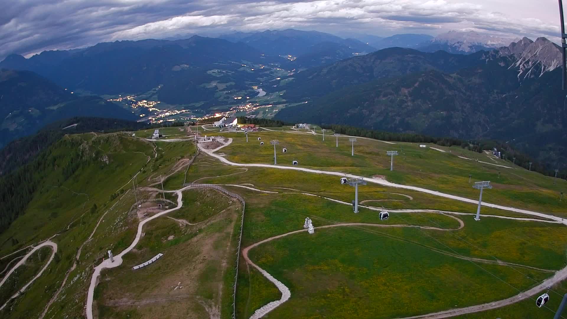 Kronplatz-Gipfel | Blick nach Olang – Valdaora