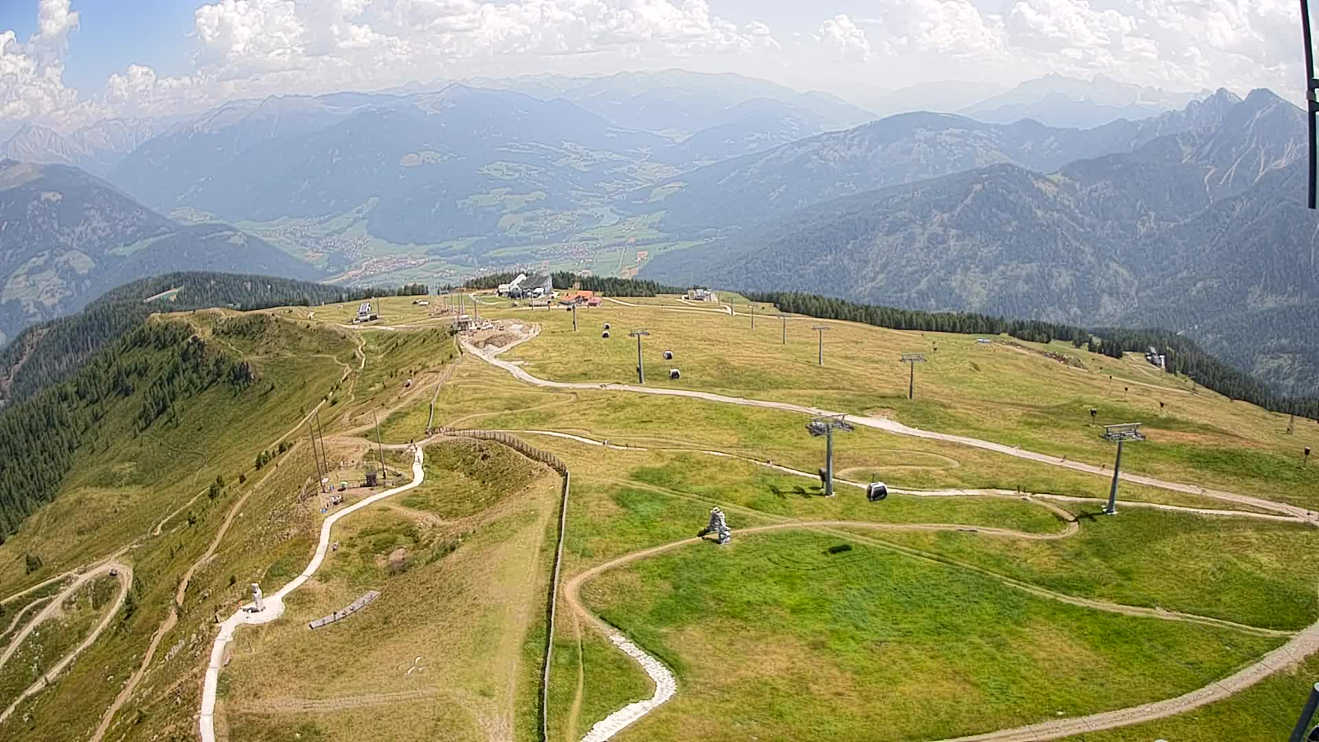 Kronplatz-Gipfel | Blick nach Olang – Valdaora