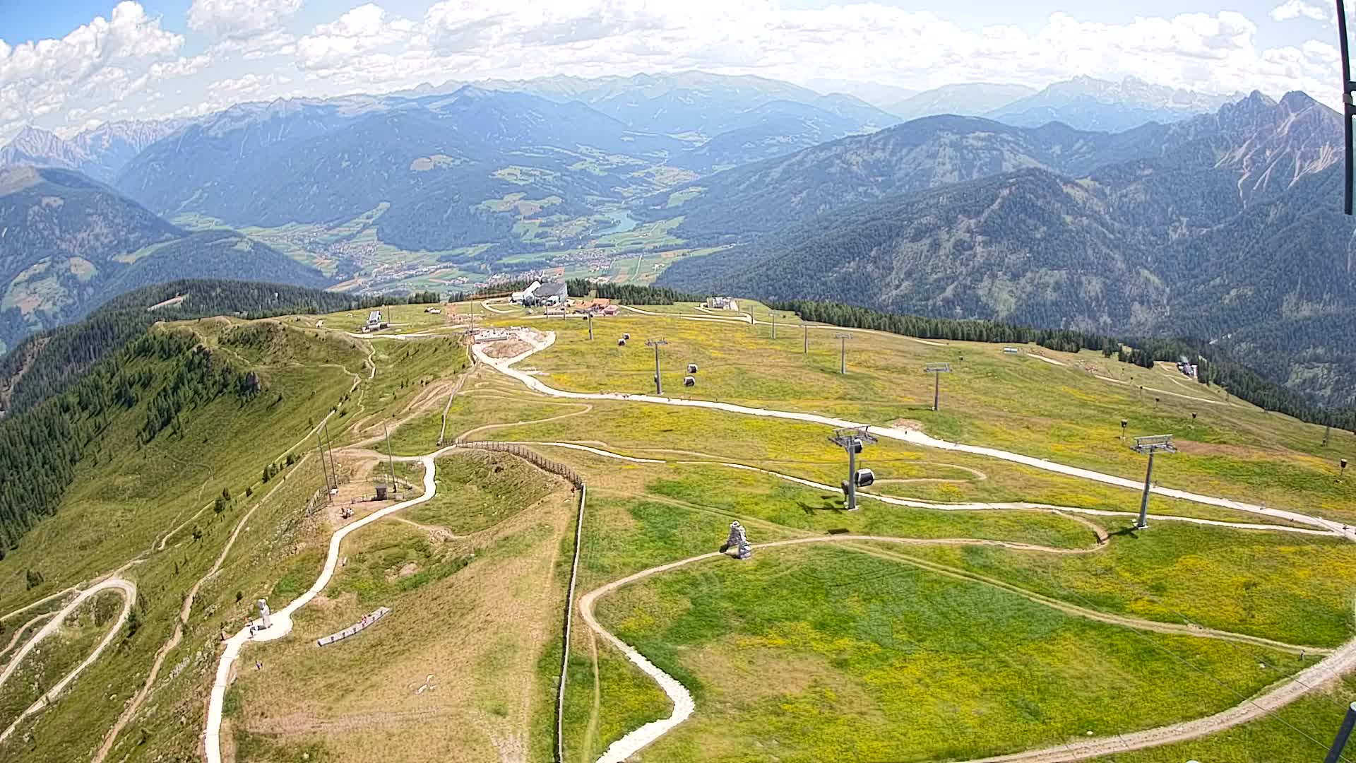 Kronplatz-Gipfel | Blick nach Olang – Valdaora