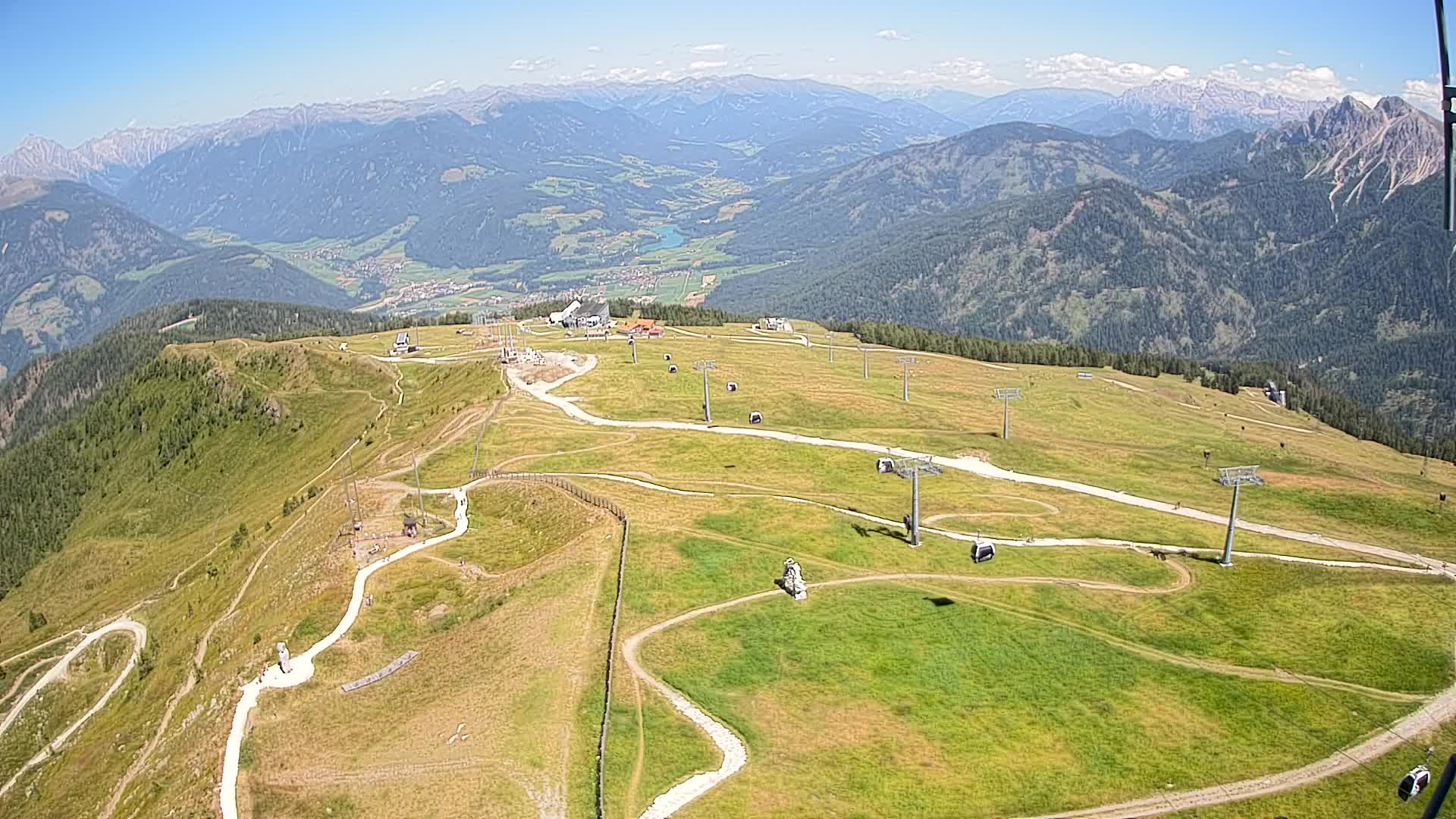 Kronplatz-Gipfel | Blick nach Olang – Valdaora