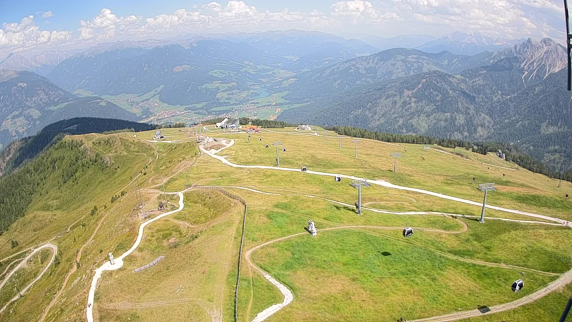 Kronplatz-Gipfel | Blick nach Olang – Valdaora