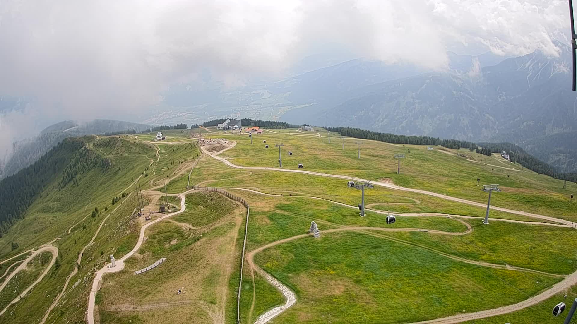 Kronplatz-Gipfel | Blick nach Olang – Valdaora