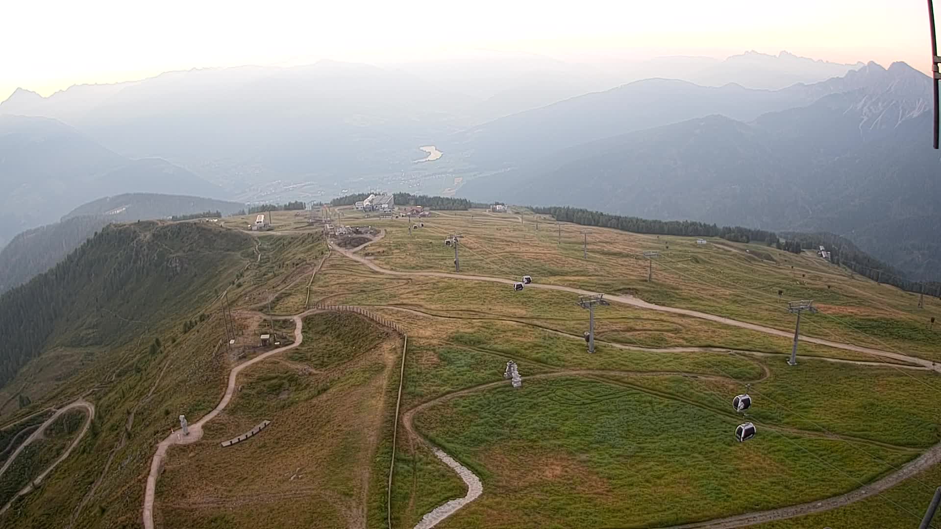 Kronplatz-Gipfel | Blick nach Olang – Valdaora