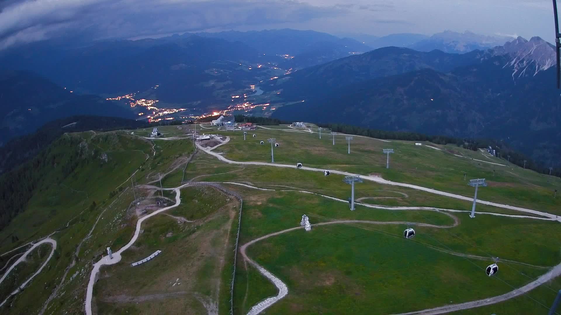 Kronplatz-Gipfel | Blick nach Olang – Valdaora