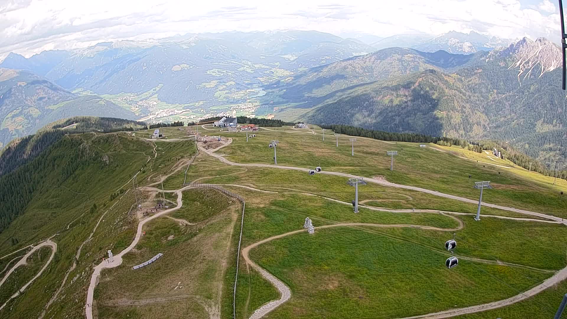 Kronplatz-Gipfel | Blick nach Olang – Valdaora