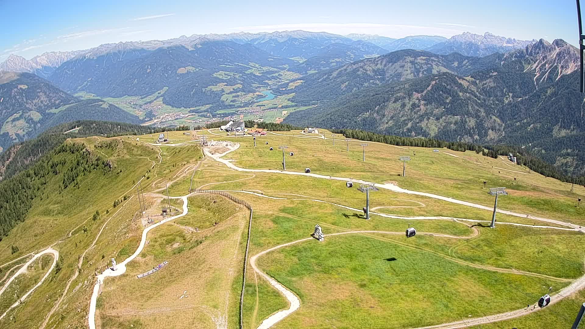 Kronplatz-Gipfel | Blick nach Olang – Valdaora