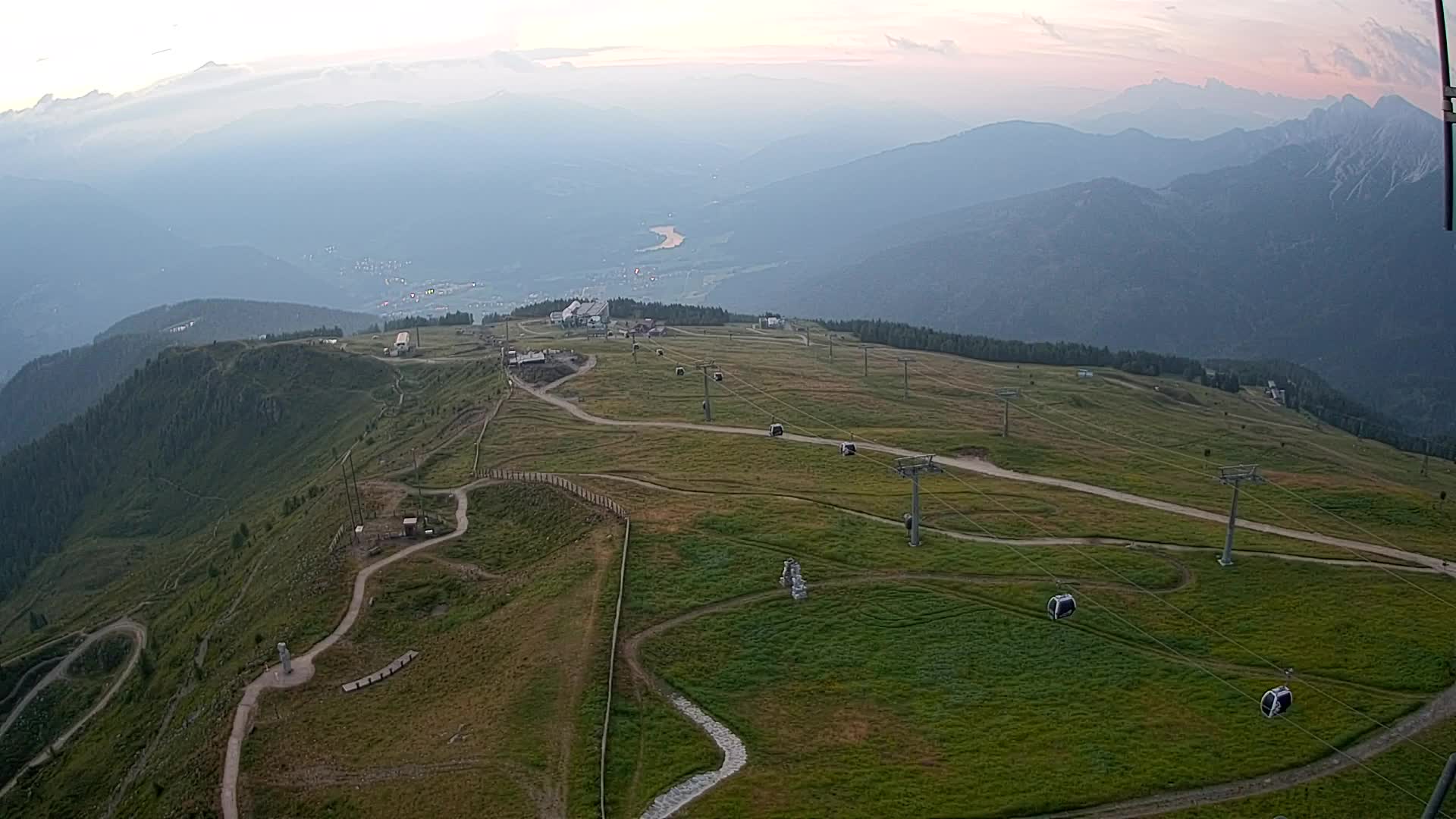 Kronplatz-Gipfel | Blick nach Olang – Valdaora