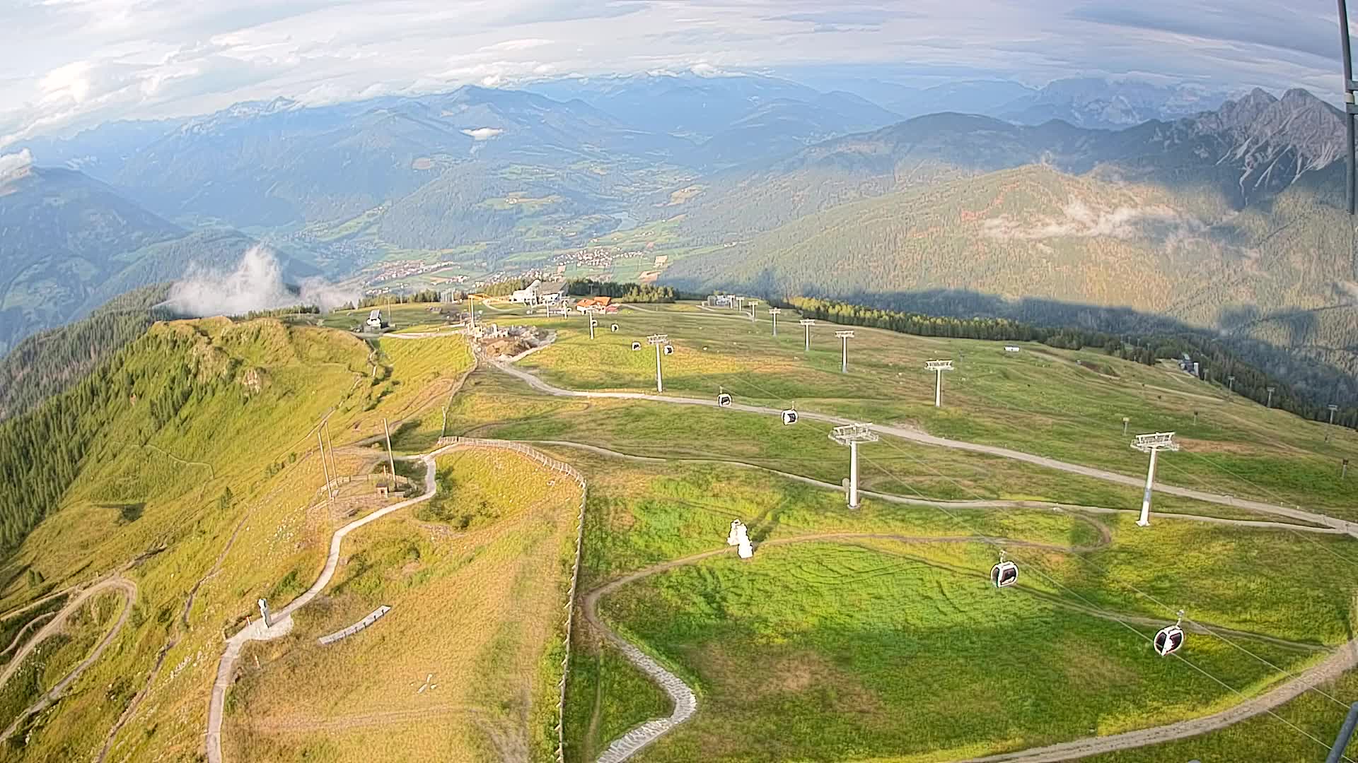 Kronplatz-Gipfel | Blick nach Olang – Valdaora