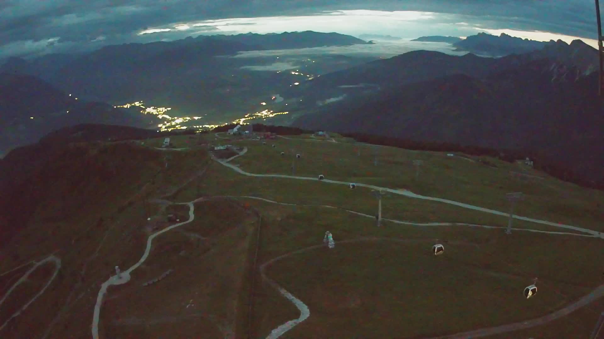 Kronplatz-Gipfel | Blick nach Olang – Valdaora