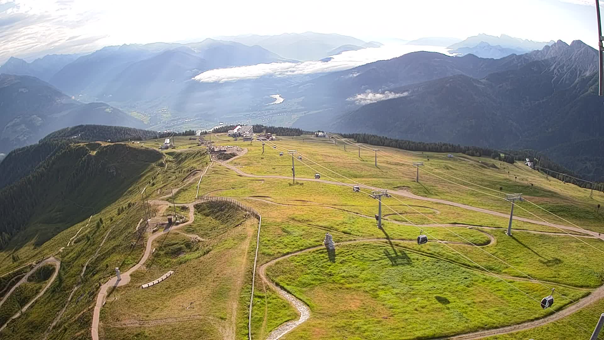 Kronplatz-Gipfel | Blick nach Olang – Valdaora