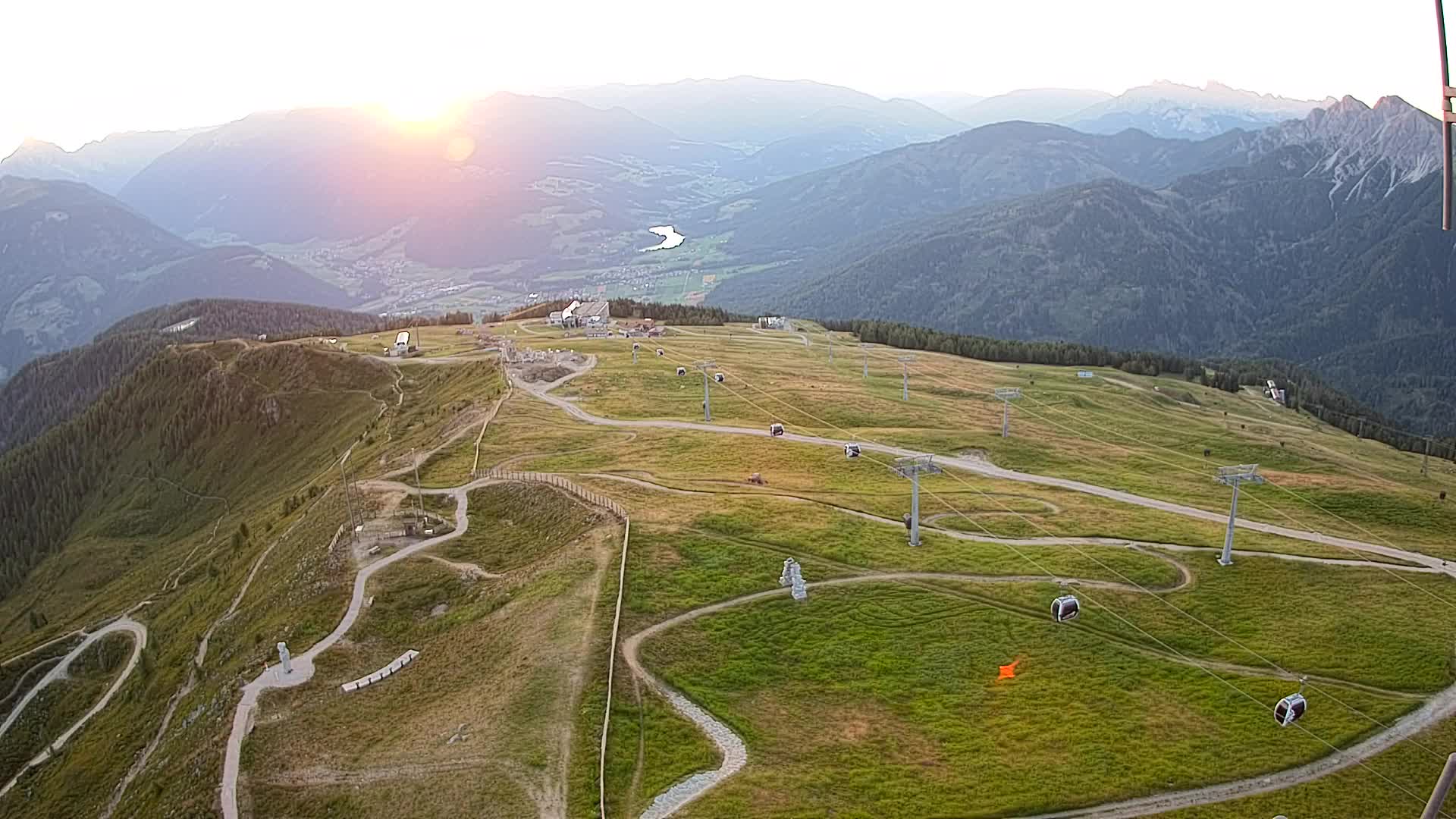 Kronplatz-Gipfel | Blick nach Olang – Valdaora