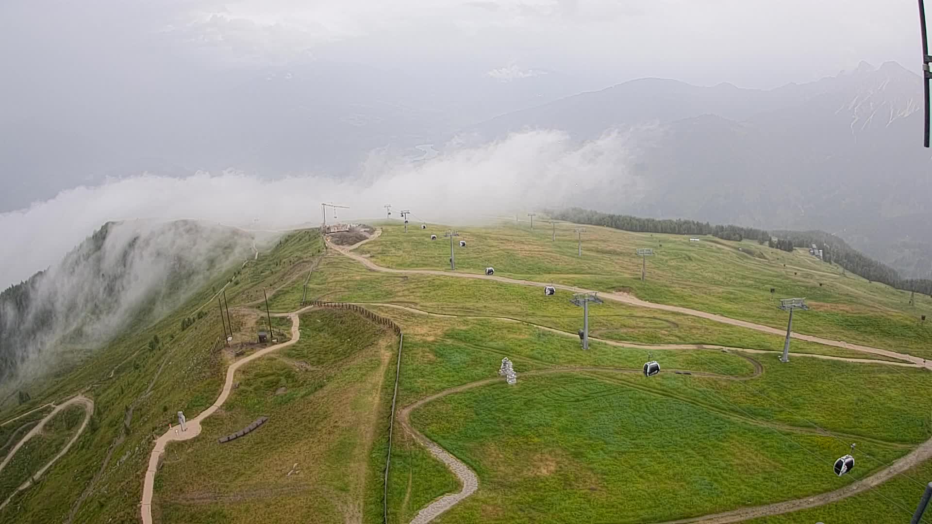 Kronplatz-Gipfel | Blick nach Olang – Valdaora