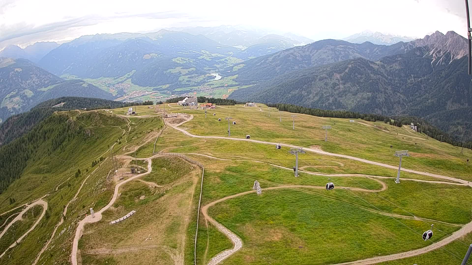 Kronplatz-Gipfel | Blick nach Olang – Valdaora