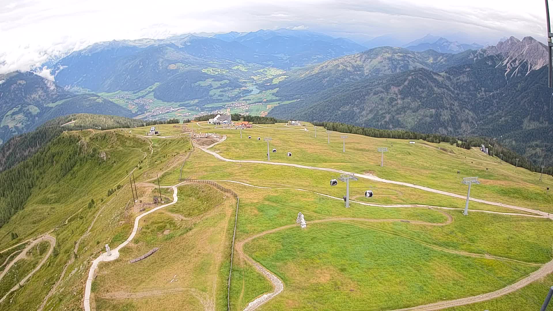 Kronplatz-Gipfel | Blick nach Olang – Valdaora