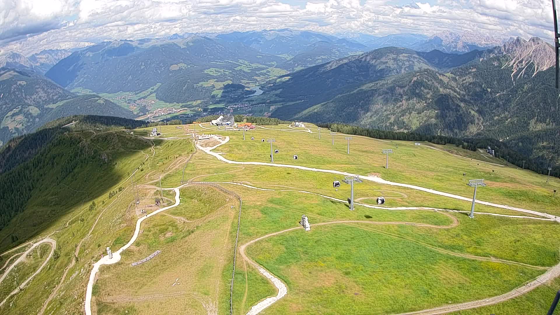 Kronplatz-Gipfel | Blick nach Olang – Valdaora