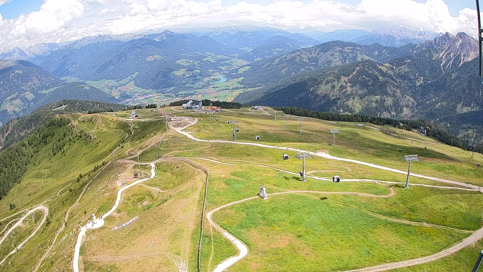 Kronplatz-Gipfel | Blick nach Olang – Valdaora