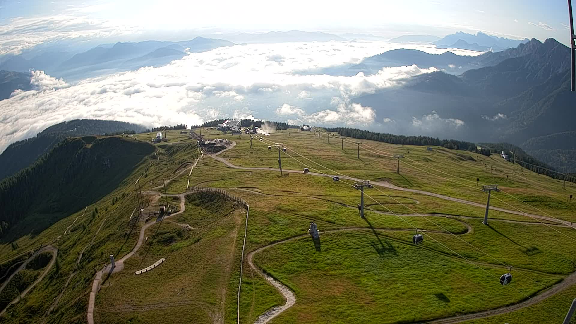 Kronplatz-Gipfel | Blick nach Olang – Valdaora