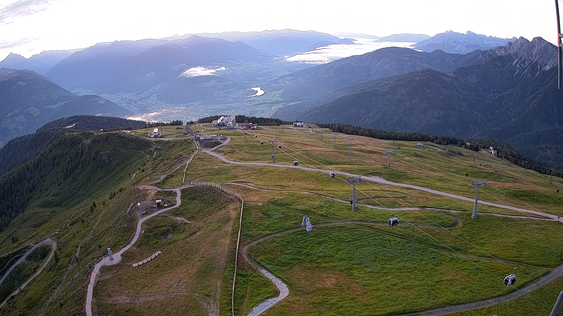 Kronplatz-Gipfel | Blick nach Olang – Valdaora