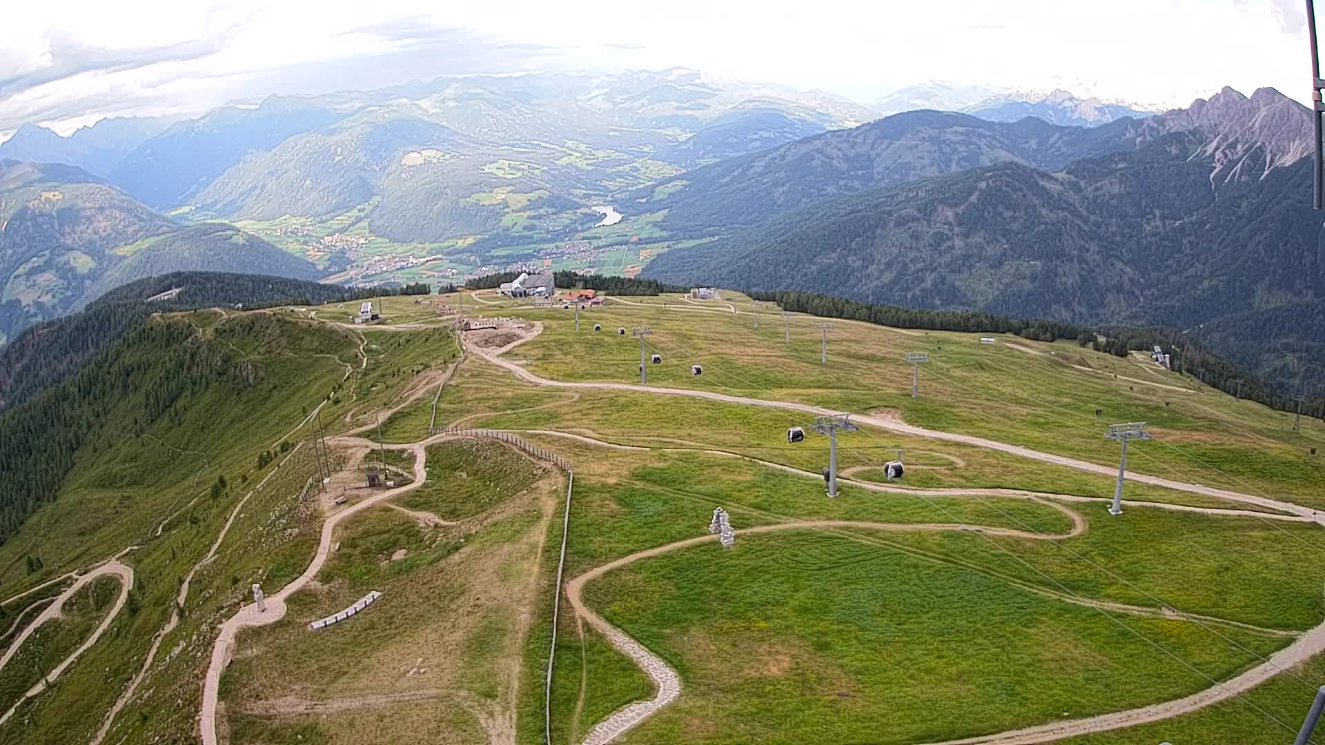 Kronplatz-Gipfel | Blick nach Olang – Valdaora