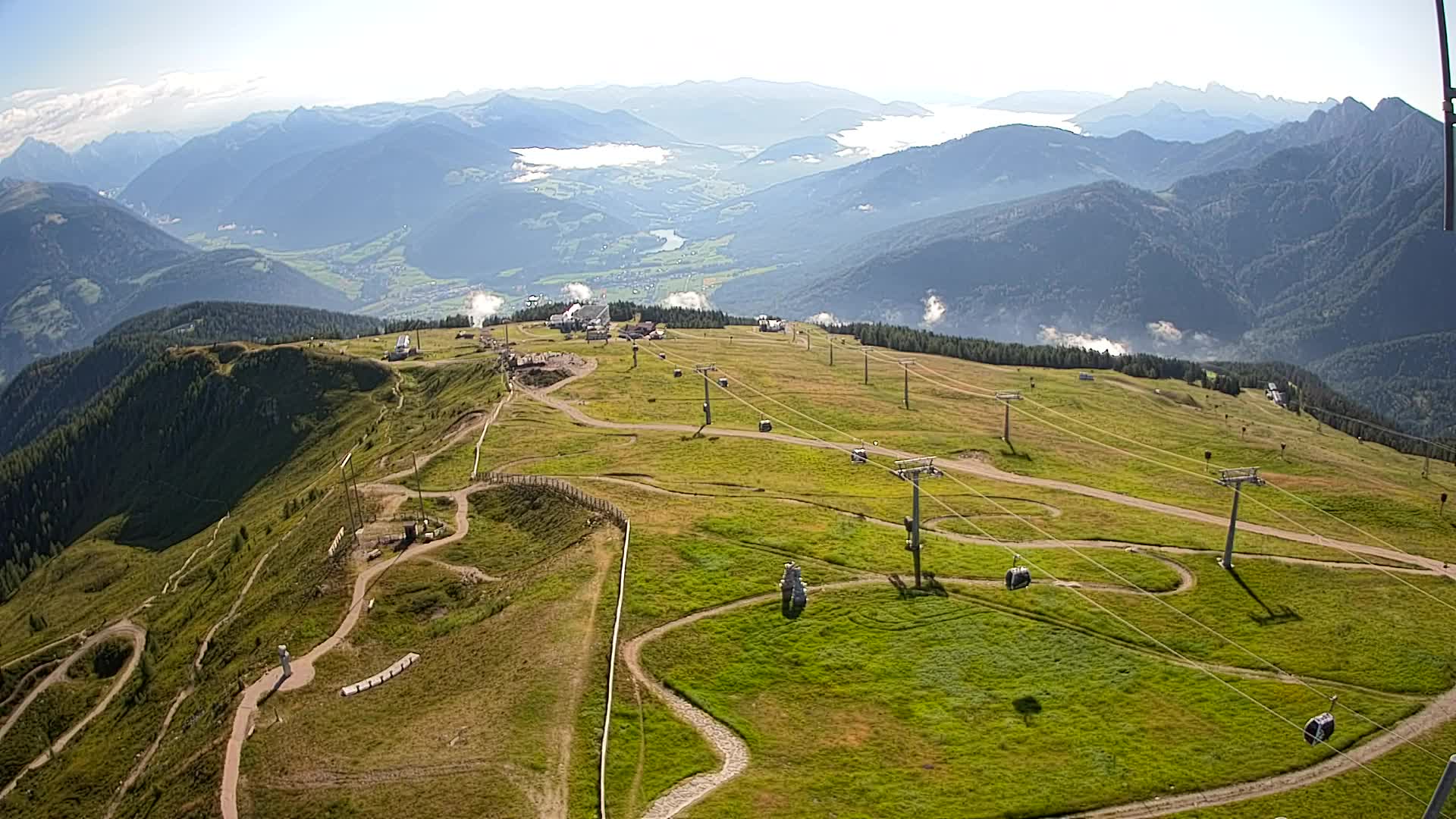 Kronplatz-Gipfel | Blick nach Olang – Valdaora