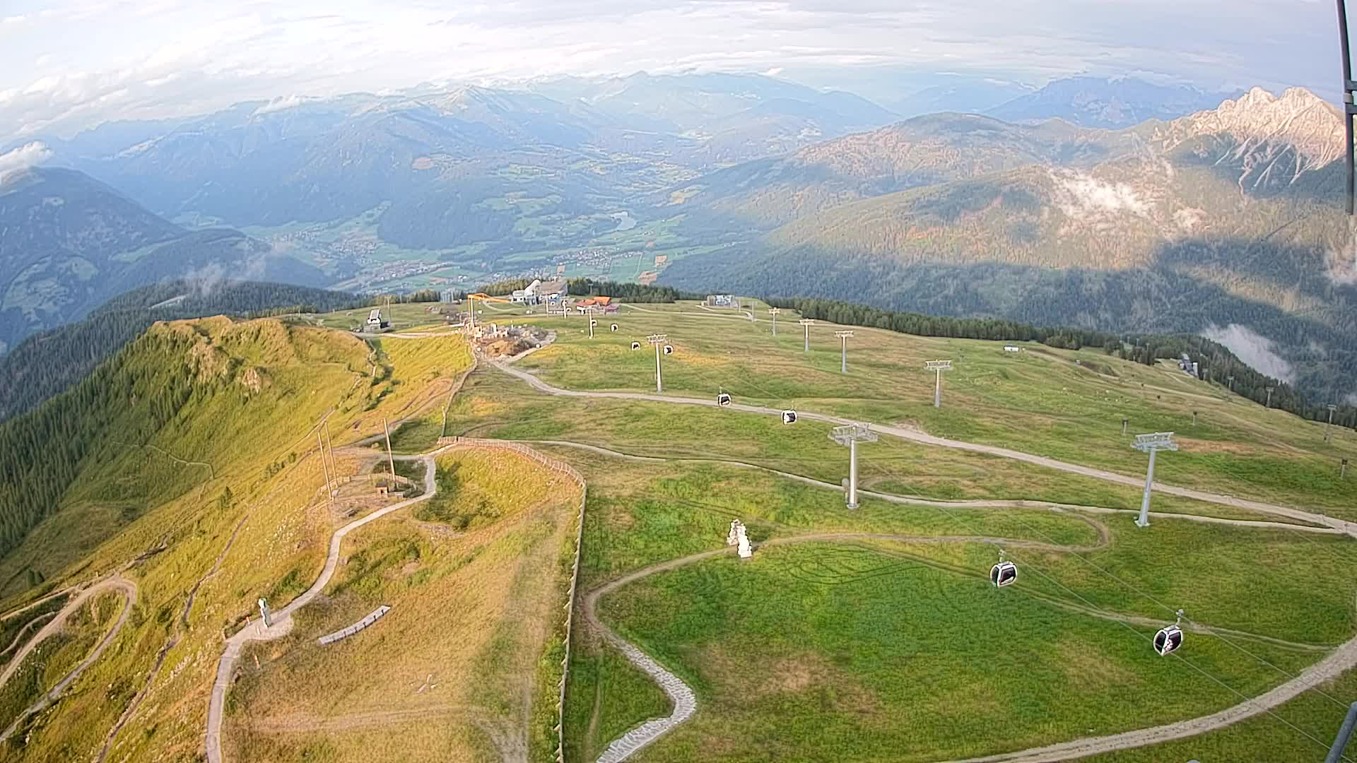 Kronplatz-Gipfel | Blick nach Olang – Valdaora