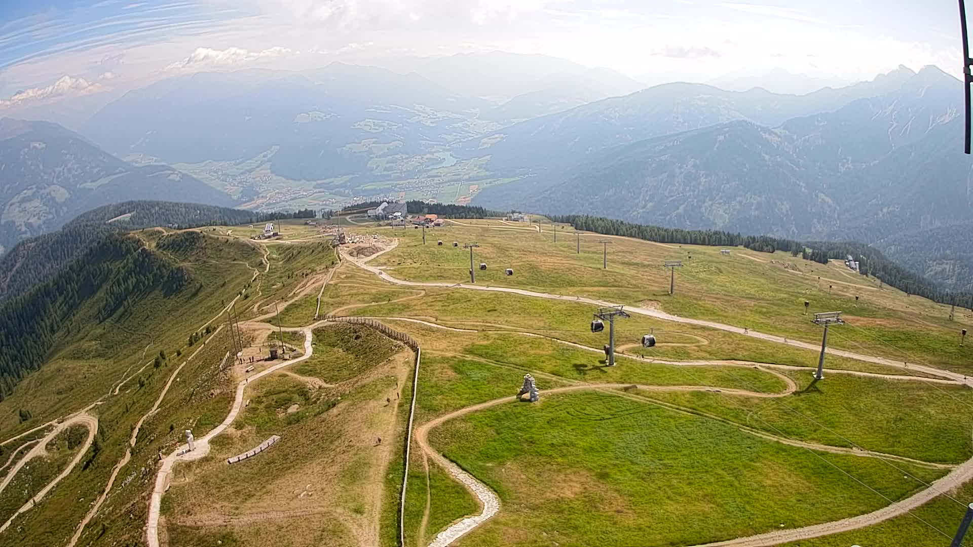 Kronplatz-Gipfel | Blick nach Olang – Valdaora