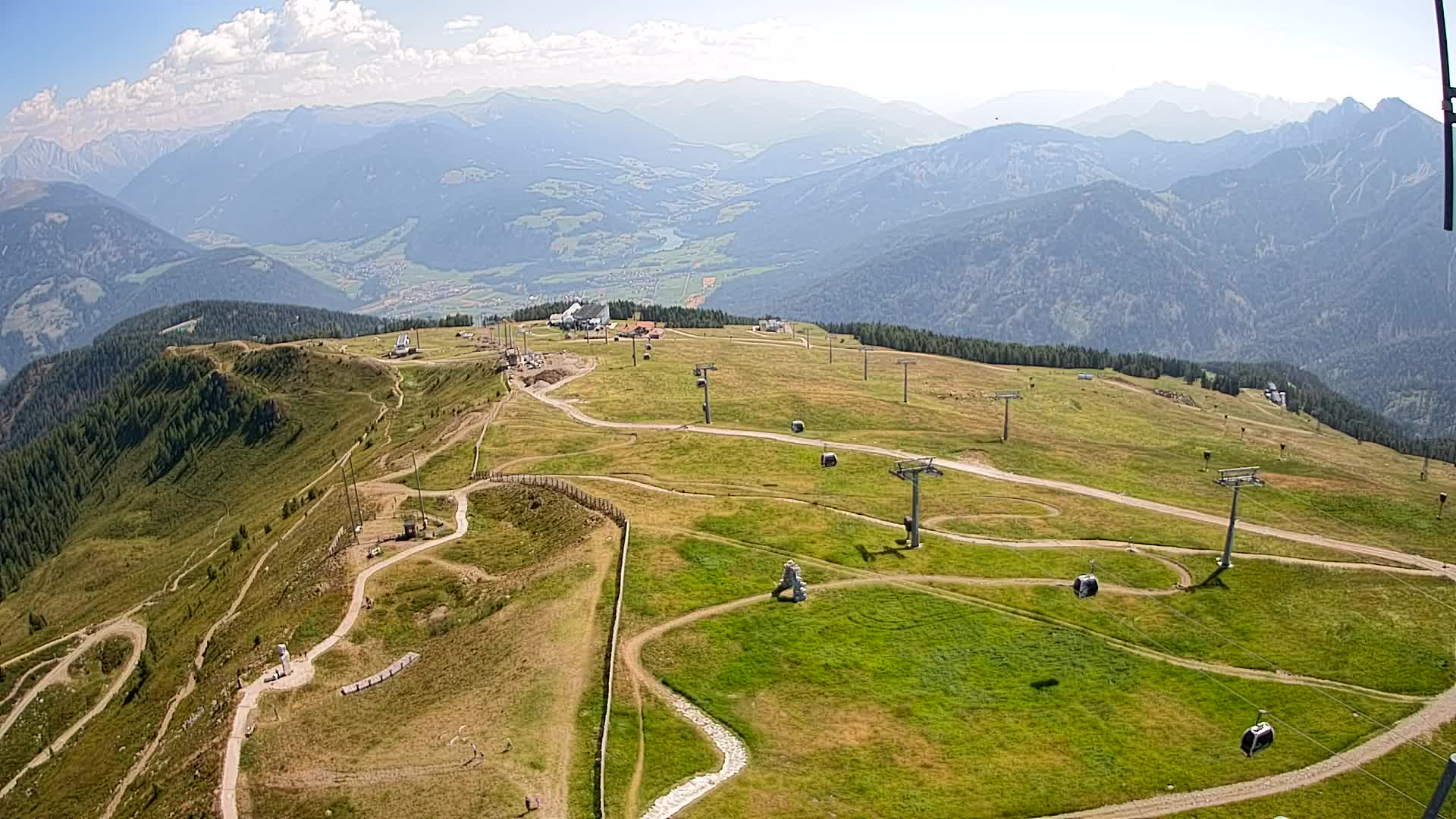 Kronplatz-Gipfel | Blick nach Olang – Valdaora