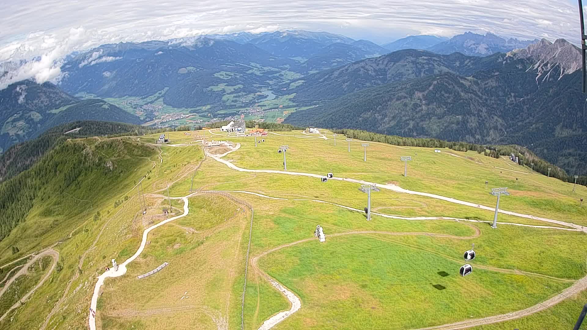 Kronplatz-Gipfel | Blick nach Olang – Valdaora