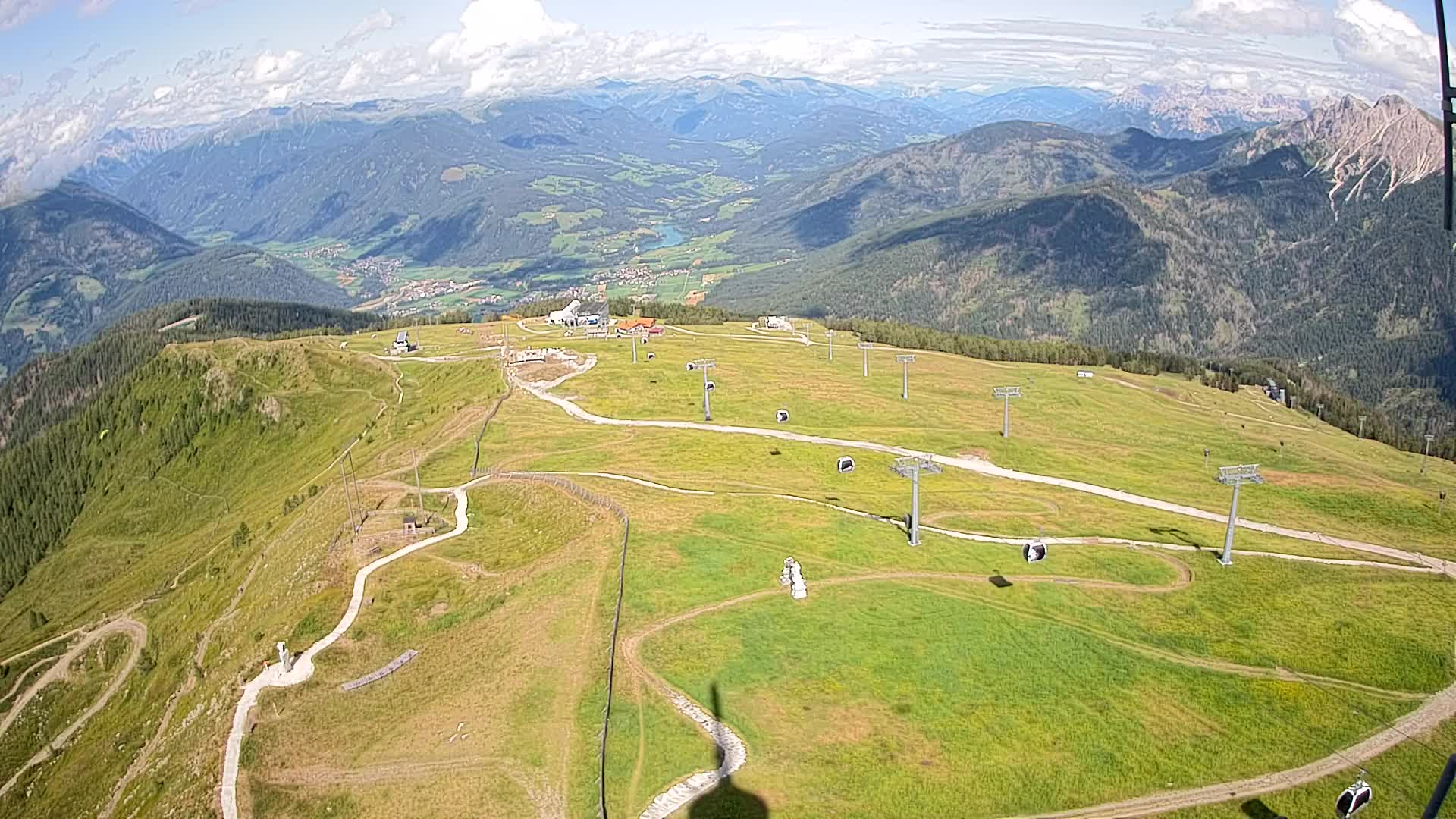 Kronplatz-Gipfel | Blick nach Olang – Valdaora