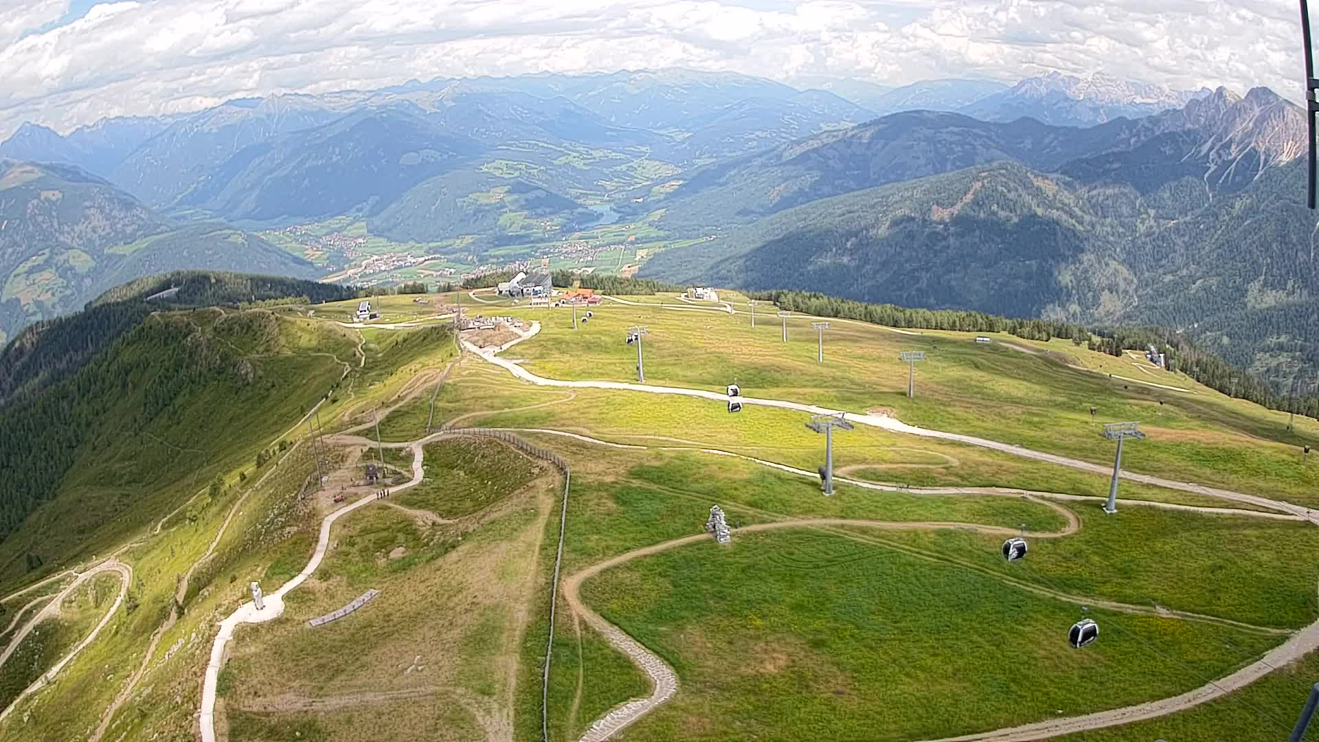 Kronplatz-Gipfel | Blick nach Olang – Valdaora