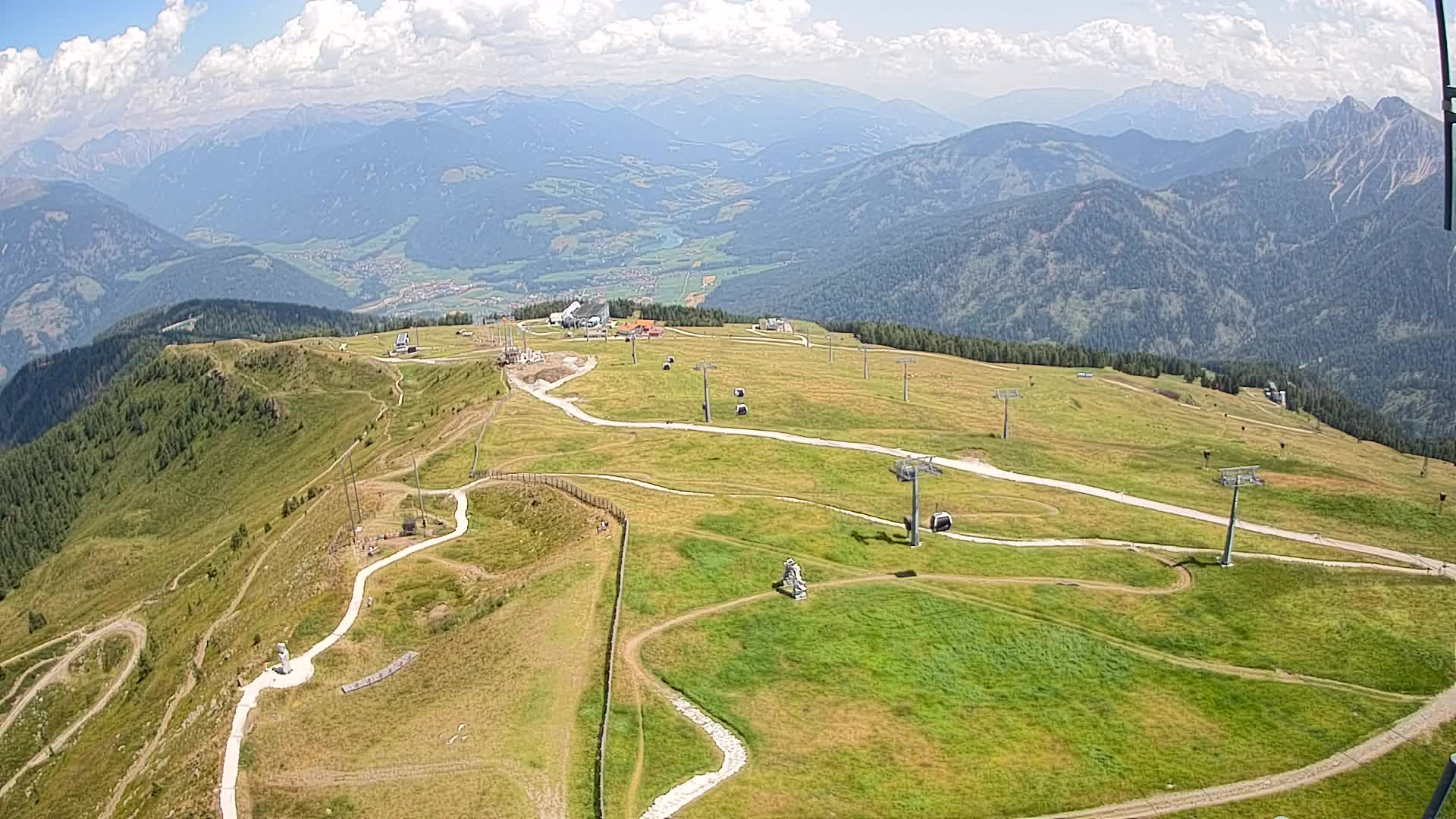 Kronplatz-Gipfel | Blick nach Olang – Valdaora
