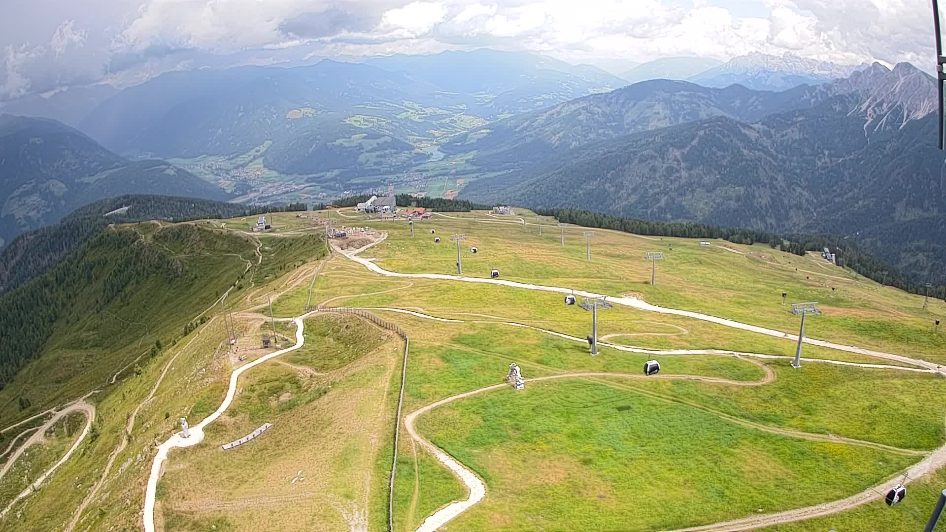 Kronplatz-Gipfel | Blick nach Olang – Valdaora