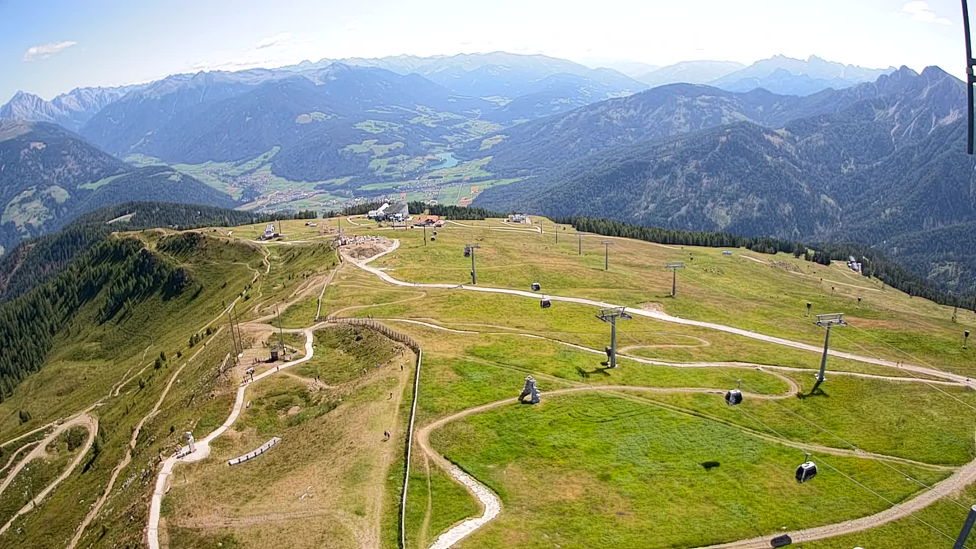 Kronplatz-Gipfel | Blick nach Olang – Valdaora