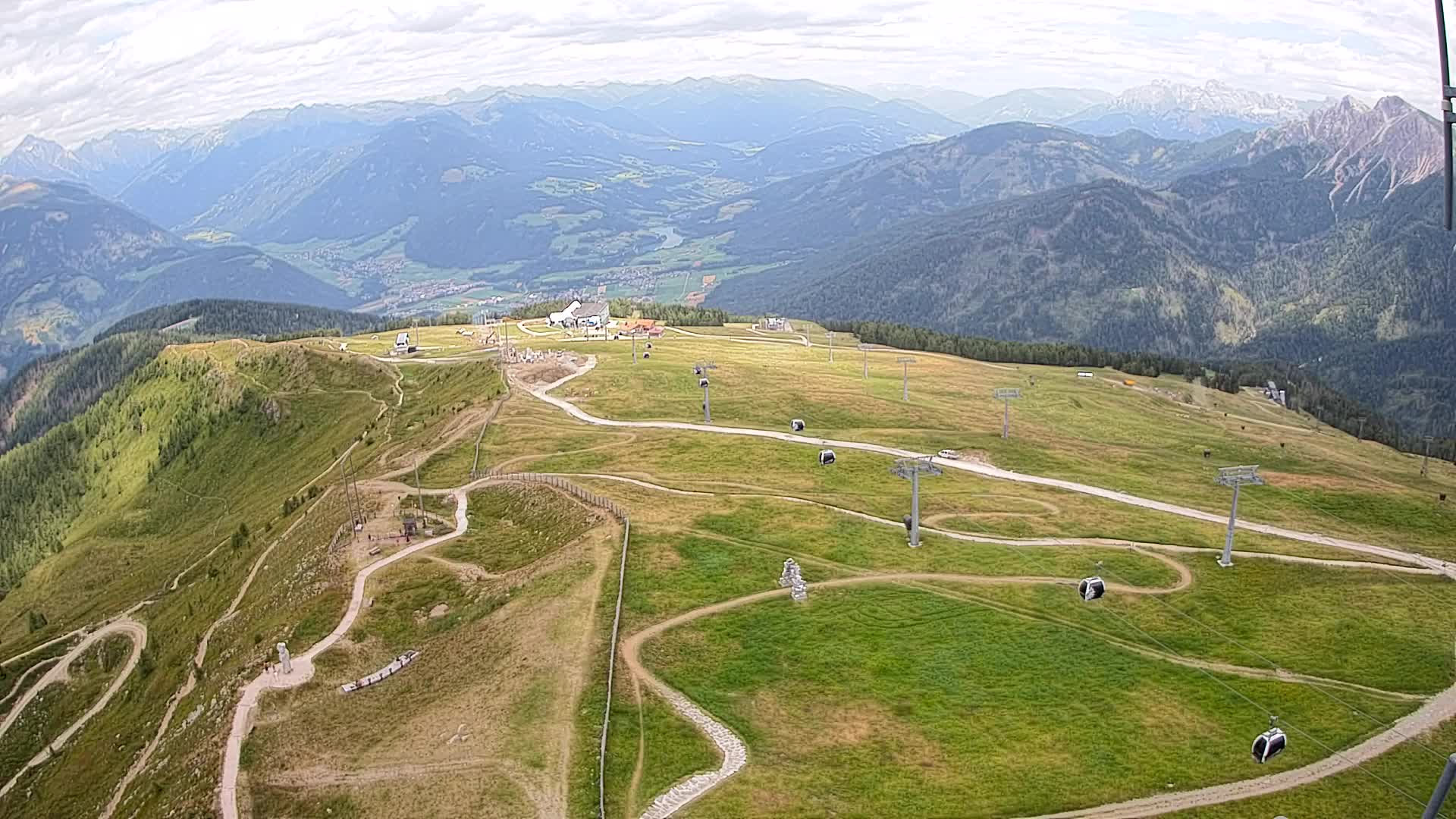 Kronplatz-Gipfel | Blick nach Olang – Valdaora