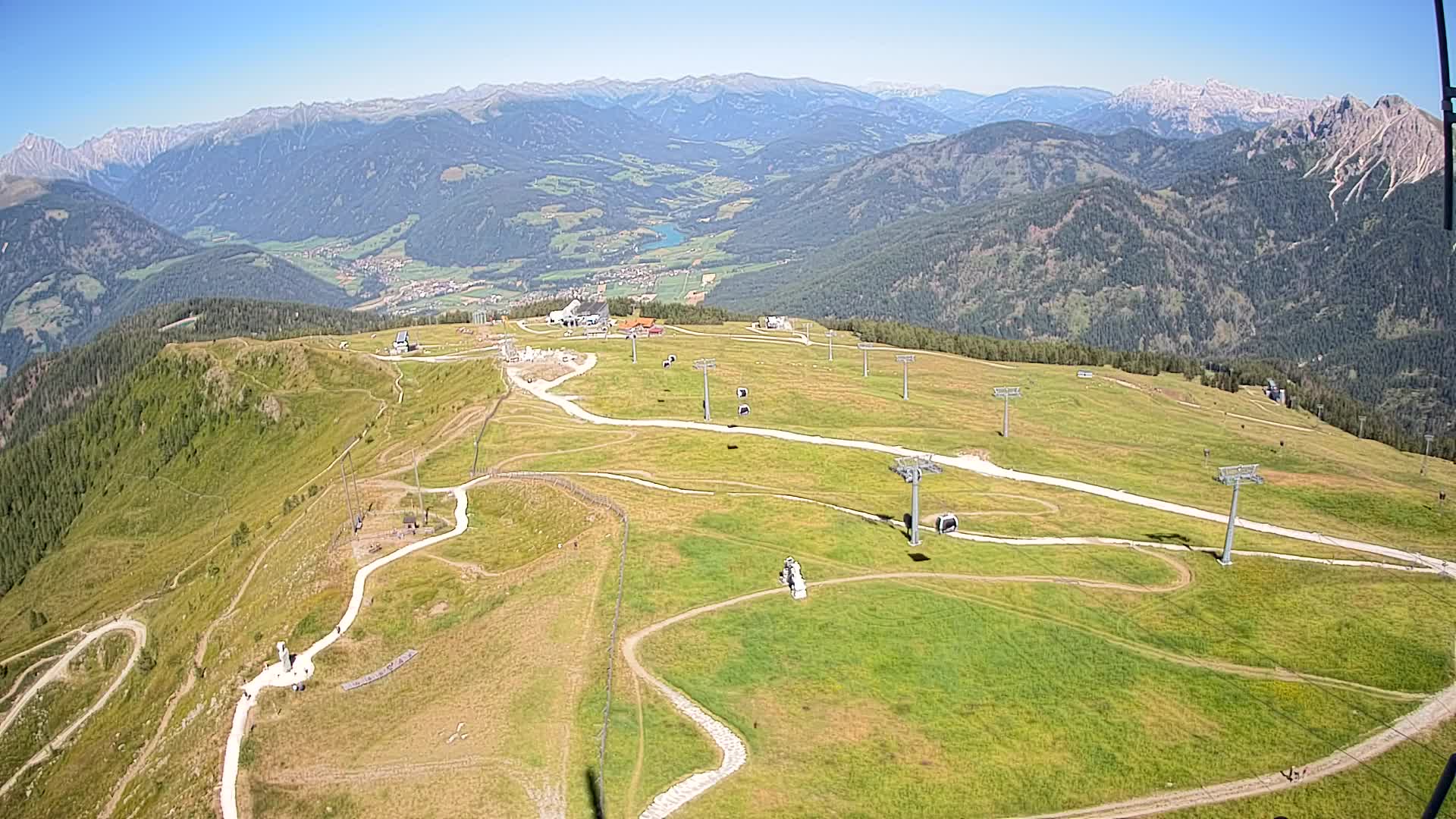 Kronplatz-Gipfel | Blick nach Olang – Valdaora