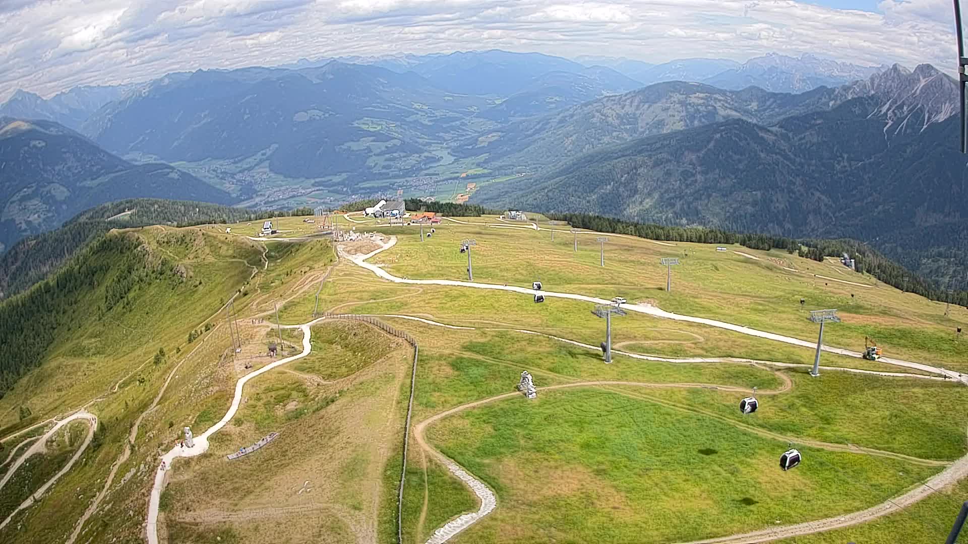 Kronplatz-Gipfel | Blick nach Olang – Valdaora