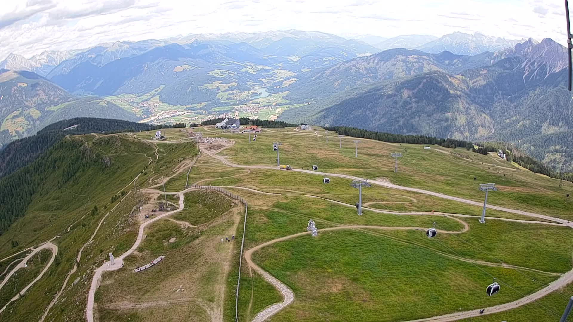 Kronplatz-Gipfel | Blick nach Olang – Valdaora