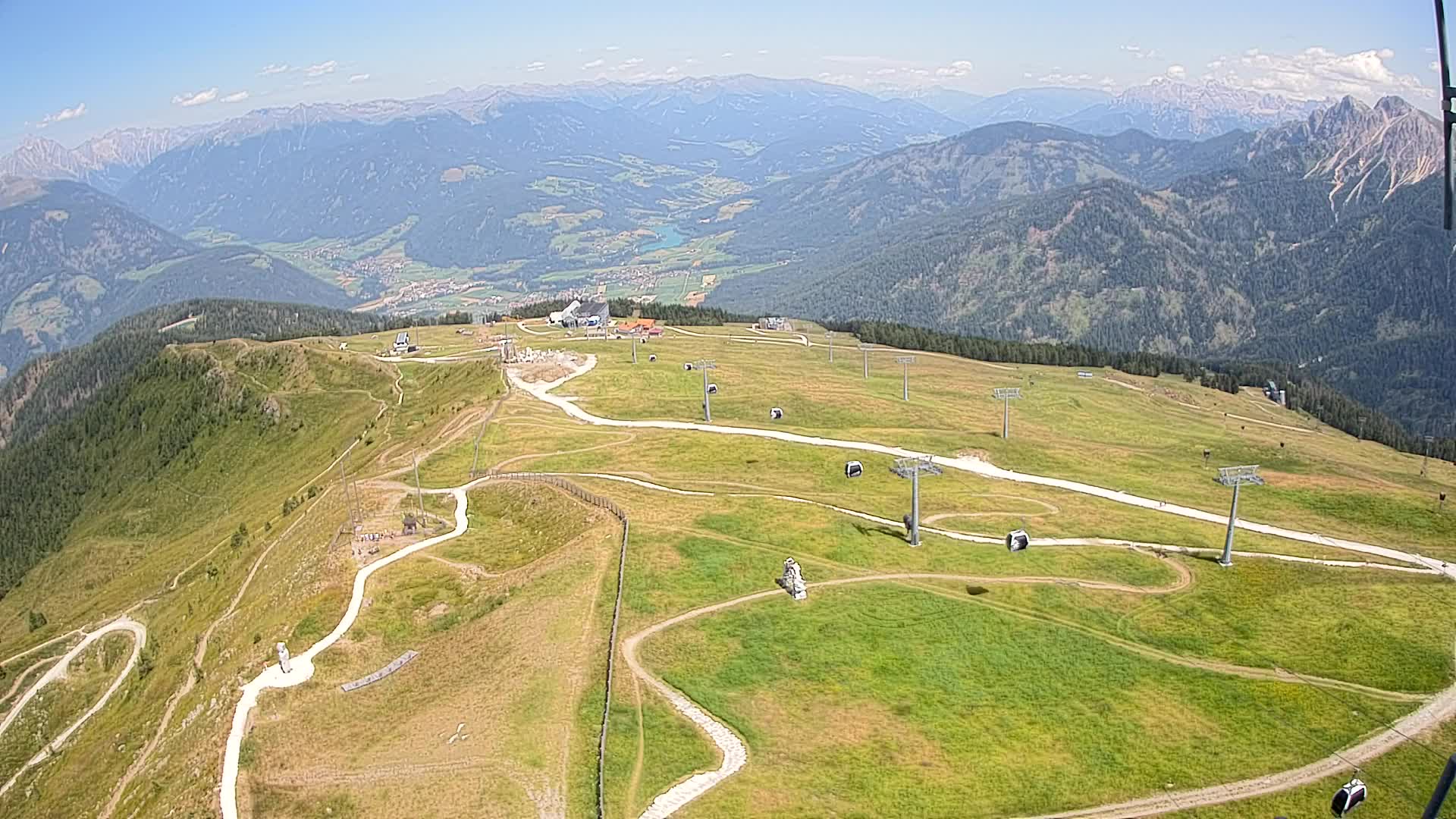 Kronplatz-Gipfel | Blick nach Olang – Valdaora