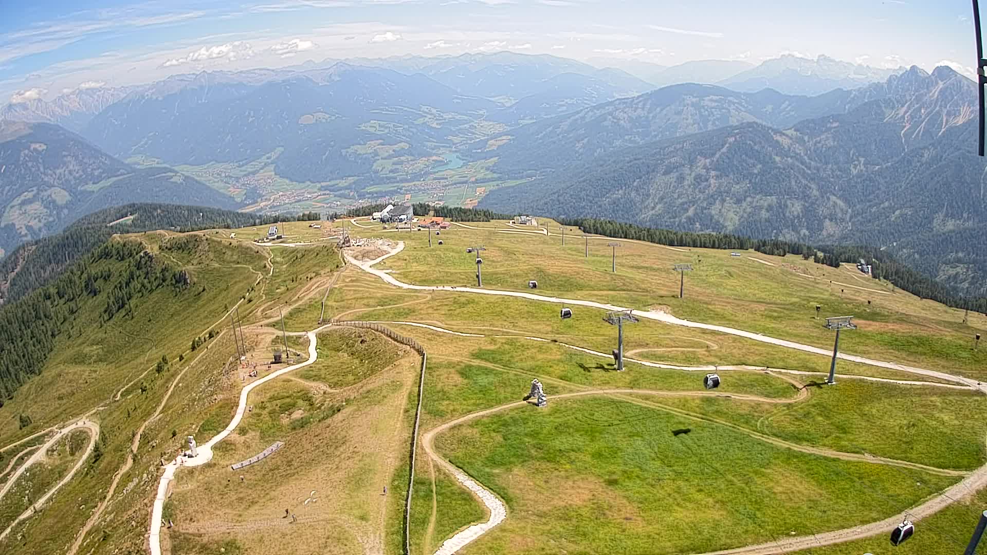 Kronplatz-Gipfel | Blick nach Olang – Valdaora