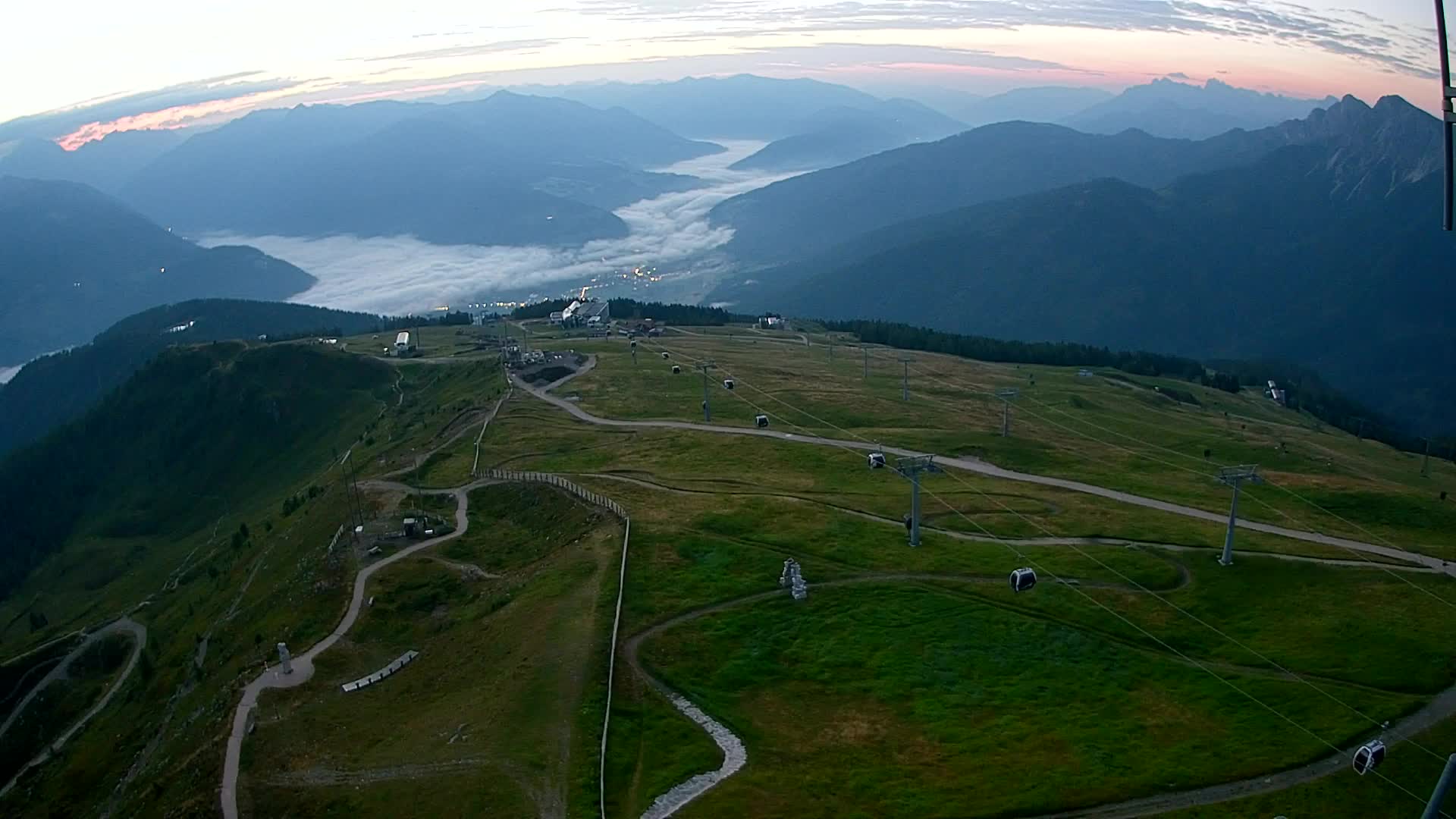 Kronplatz-Gipfel | Blick nach Olang – Valdaora