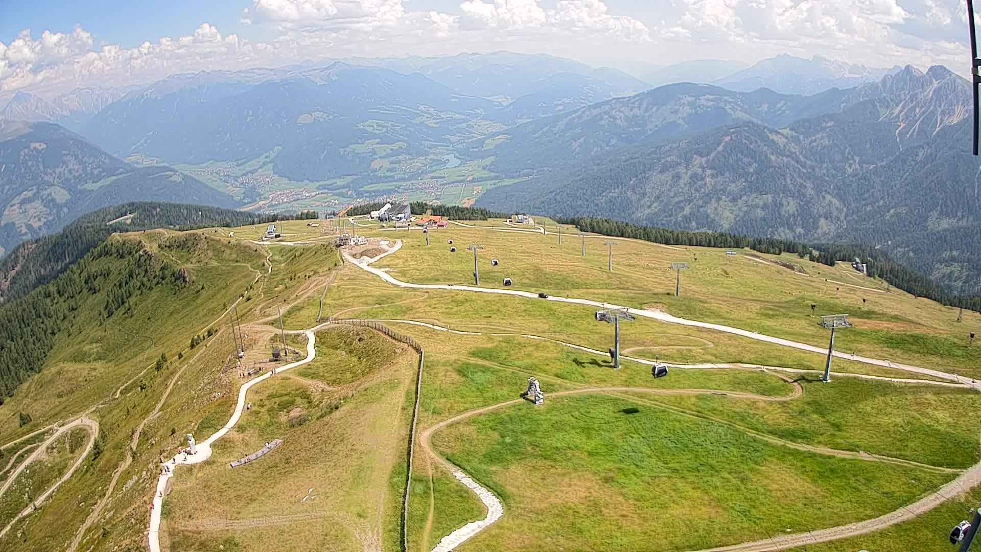 Kronplatz-Gipfel | Blick nach Olang – Valdaora