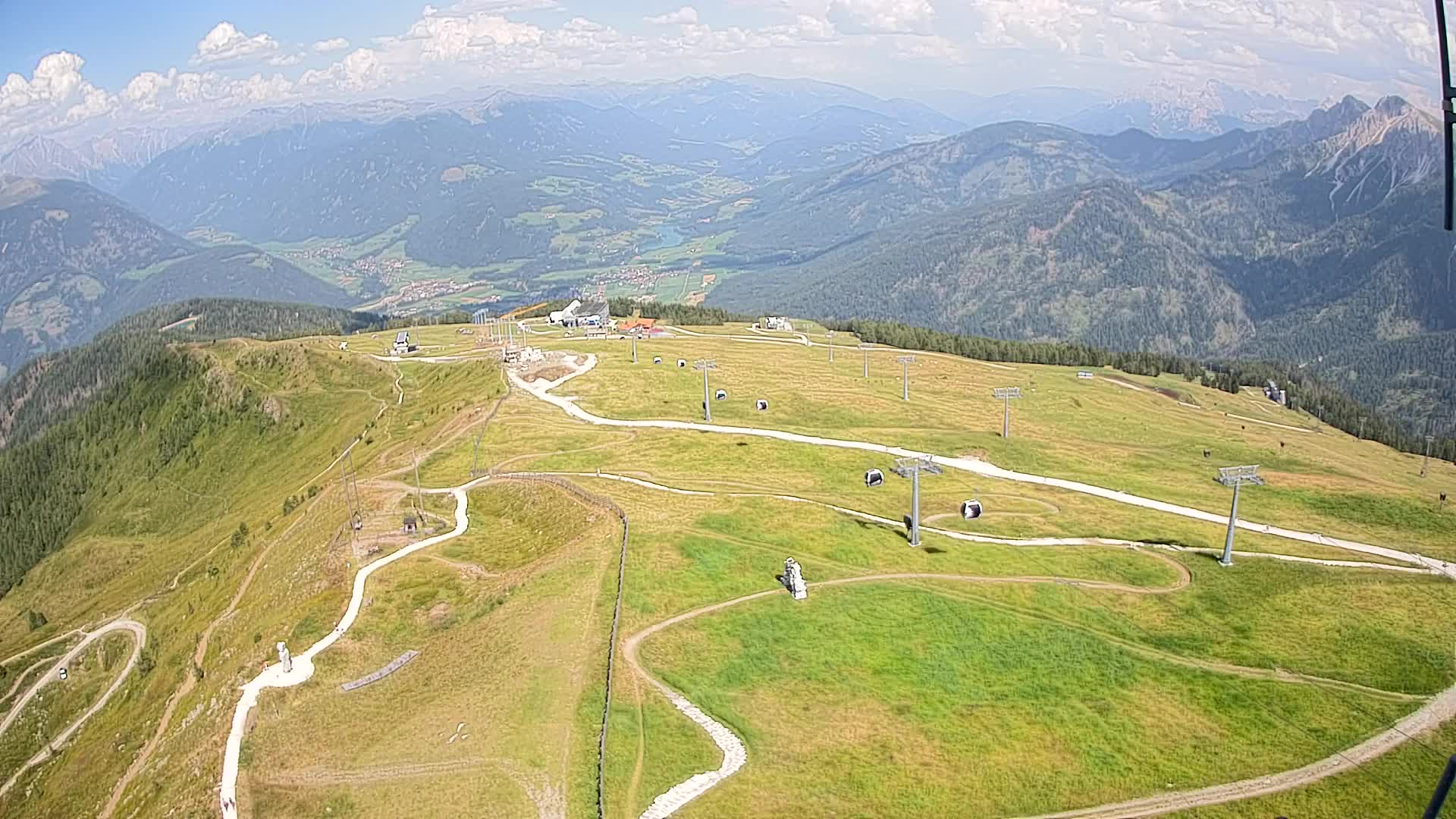 Kronplatz-Gipfel | Blick nach Olang – Valdaora