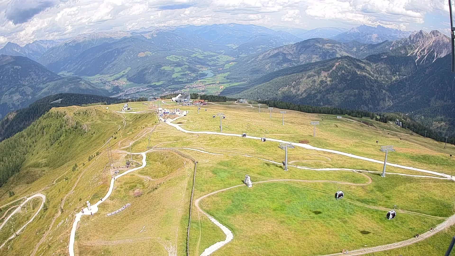 Kronplatz-Gipfel | Blick nach Olang – Valdaora