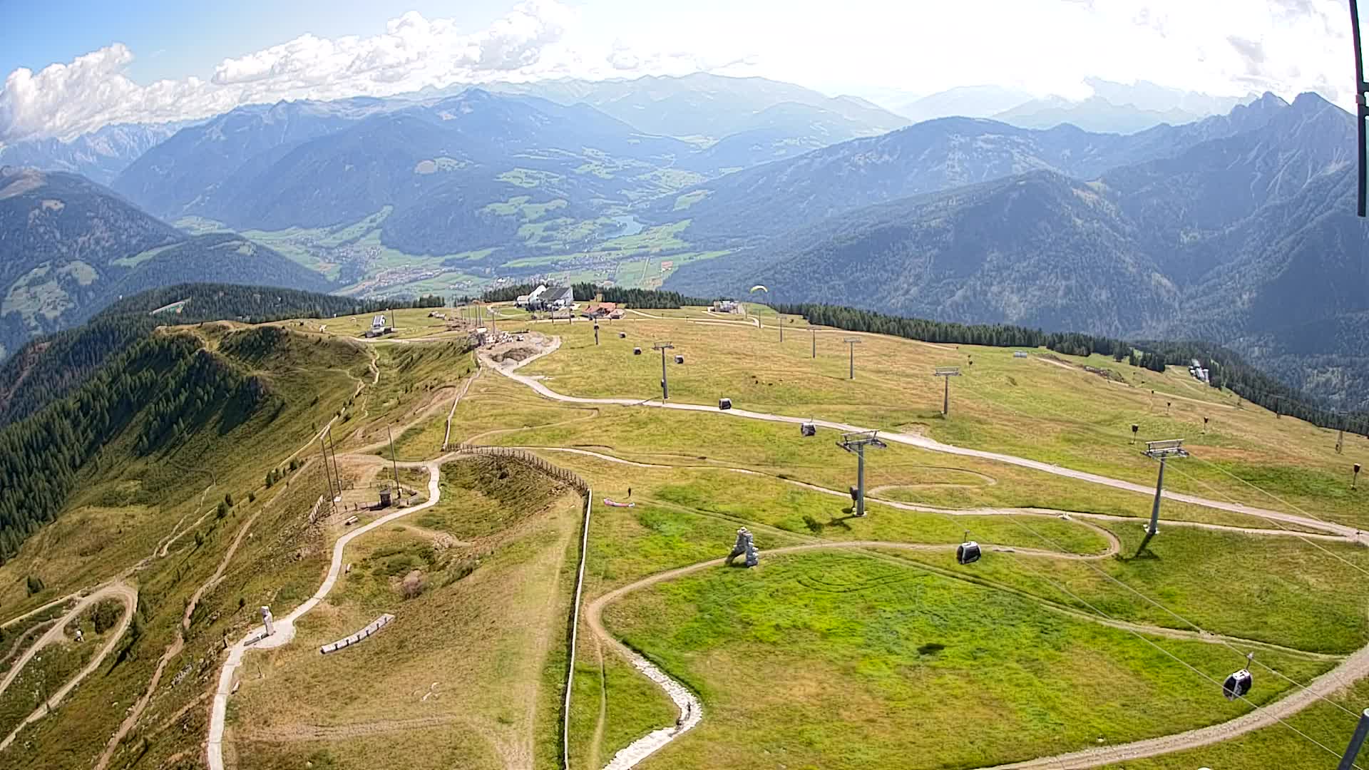 Kronplatz-Gipfel | Blick nach Olang – Valdaora